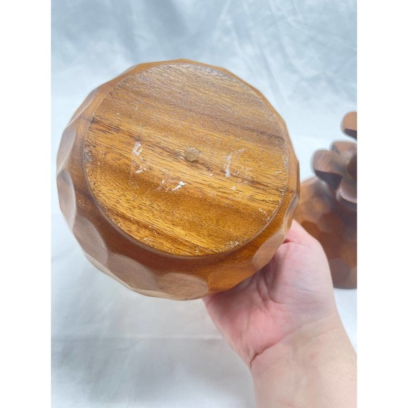 VTG carved wood pineapple - Picture 12 of 12